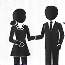 Icono de una persona hablando con un nutricionista, representando una consulta personalizada.