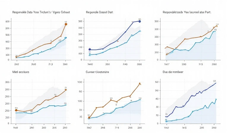 Gráficos y diagramas abstractos mostrando el uso responsable de los datos.