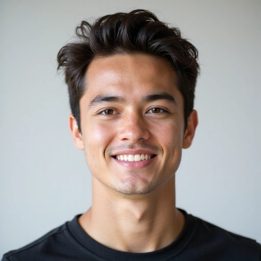 Retrato de un joven profesional, con energía y vitalidad.